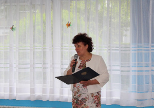 Powitanie Gości przez dyrektor p. Marię Klauza